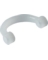 STIRRUP CLEVIS EZSPIN WHT L 10PK